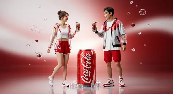 young Japanese couple, woman and man, both smiling joyfully and looking at each… — Nano Banana Pro prompt by @im_shahid7