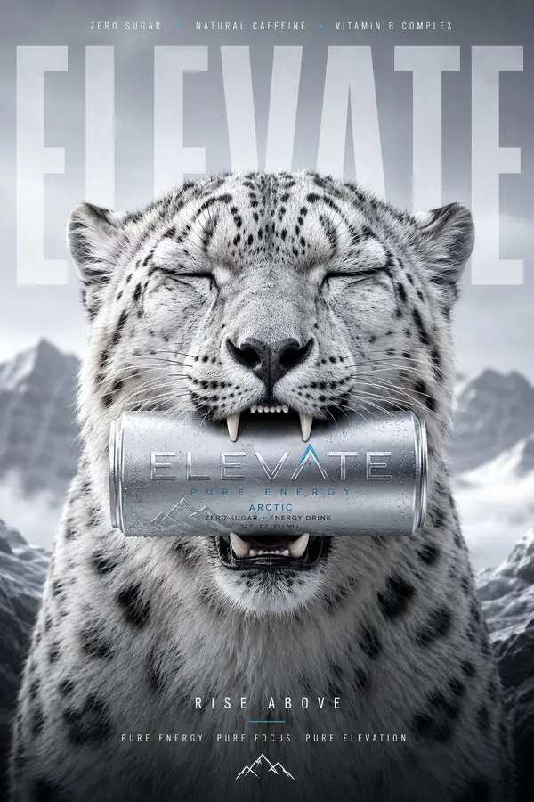Ultra premium advertising campaign poster for a luxury energy drink brand. A… — GPT Image 2 prompt by @harboriis