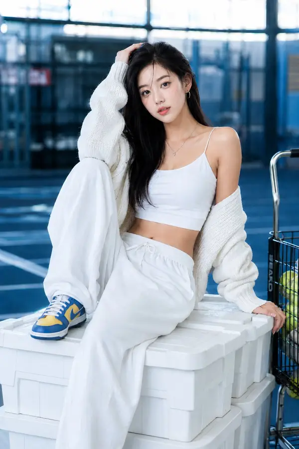 Raw photo of a beautiful young Asian woman with long straight black layered… — AI Model prompt by @MissDelulu9