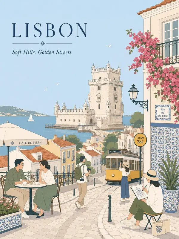 Create a dreamy vintage travel poster illustration inspired by classic European… — GPT Image 2 prompt by @Taaruk_