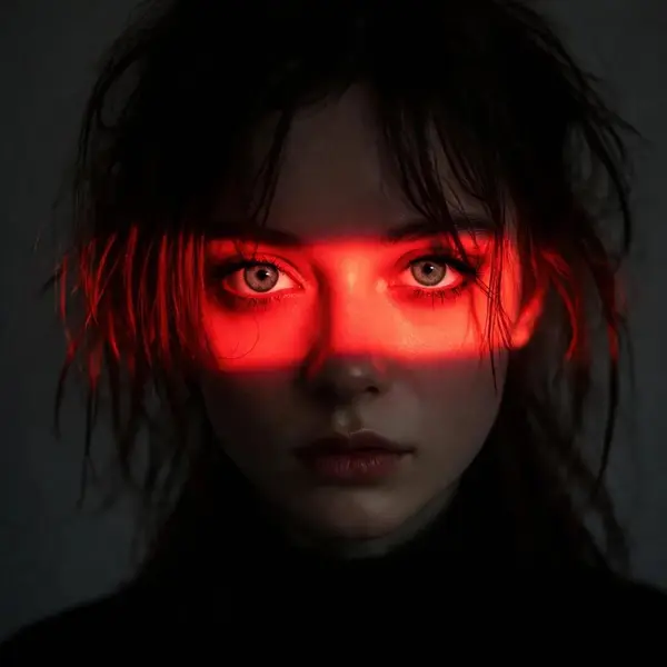 Ultra-realistic cinematic close-up portrait of a young woman, centered… — AI Model prompt by @iamsofiaijaz