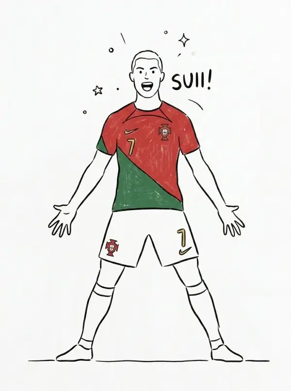 Prompt 1: A clean minimalist hand-drawn line art illustration of a football… — GPT Image 2 prompt by @Sairah_0