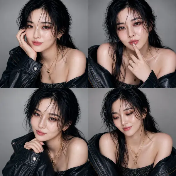 Ultra-realistic Korean beauty editorial portrait using the exact real face from… — AI Model prompt by @MissDelulu9