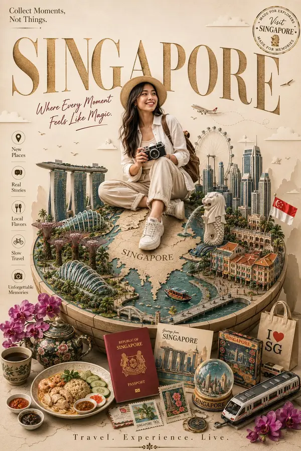 Use the uploaded photo of the smiling traveler sitting on a miniature globe of… — AI Model prompt by @MissDelulu9