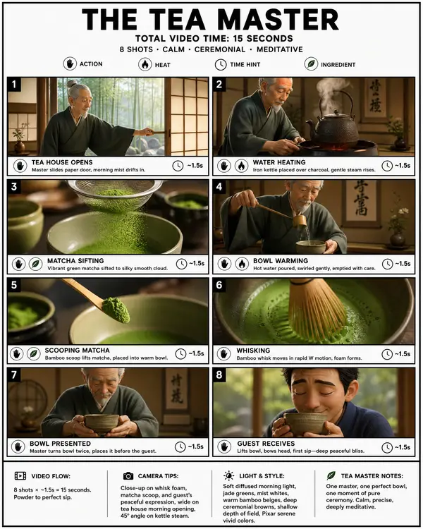 🍵 THE TEA MASTER Nano Banana Pro + Seedance 2.0 on @ImagineArt_X Prompt below… — Nano Banana Pro prompt by @Strength04_X
