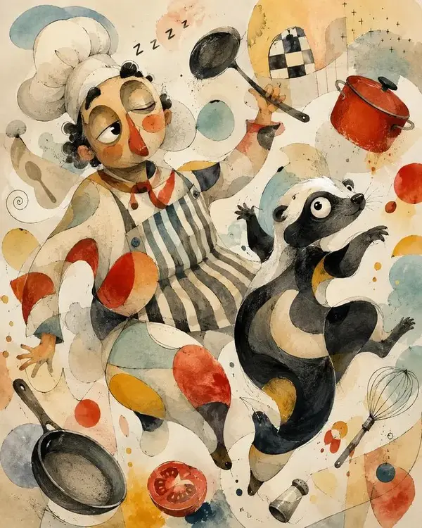 GPT IMAGE 2 on @TopviewAIhq PROMPT: Abstract biomorphic mixed-media painting of… — GPT Image 2 prompt by @SimplyAnnisa