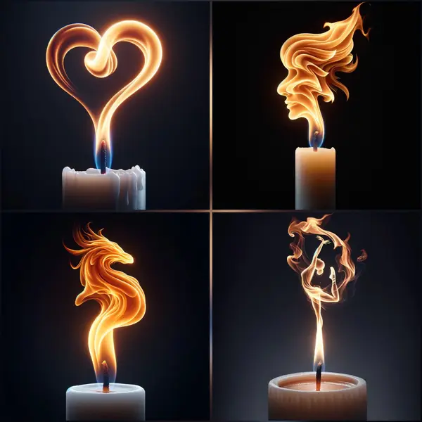hyper-realistic image featuring a single candle wick with a flame above it,… — AI Model prompt by @umesh_ai