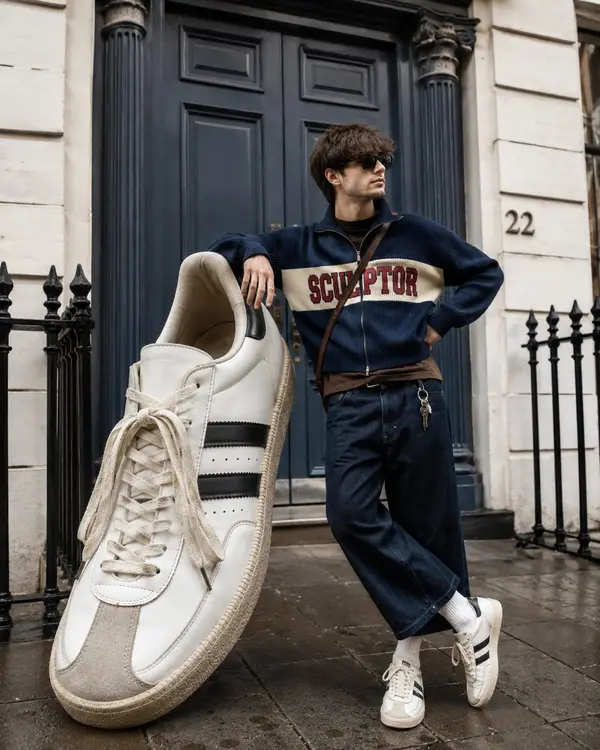 A premium high fashion street style editorial photograph featuring a stylish… — GPT Image 2 prompt by @harboriis