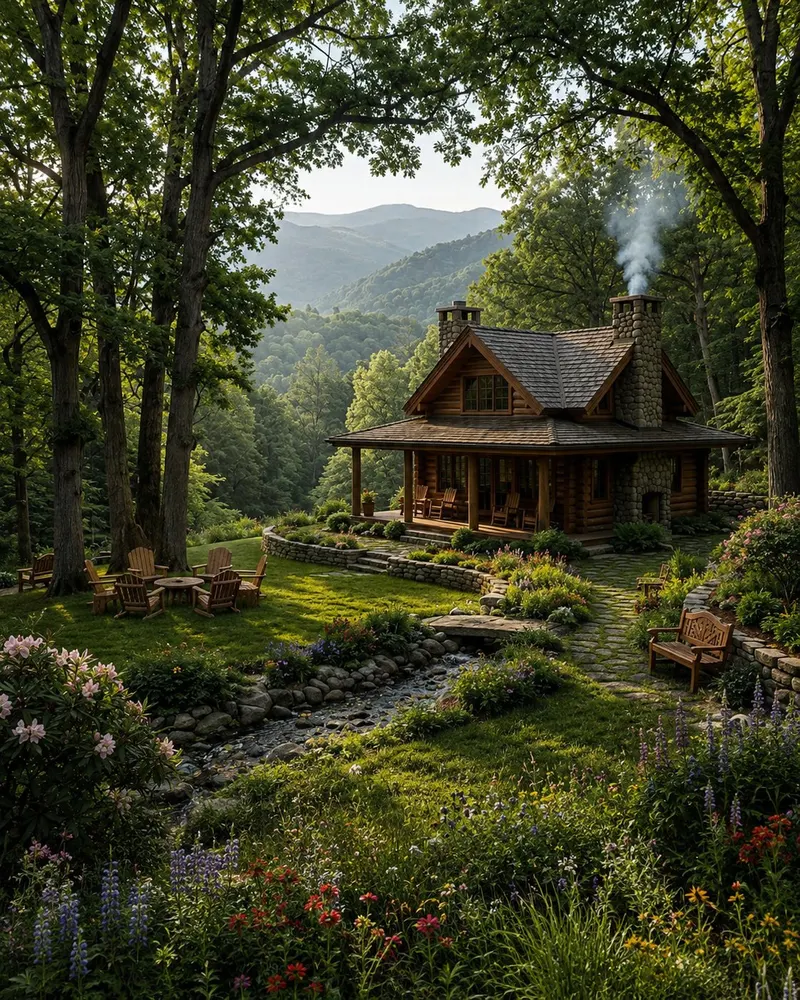 A breathtaking ultra-realistic landscape photography scene of a handcrafted… — AI Model prompt by @oju689