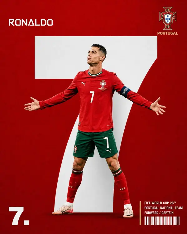 Create a premium FIFA World Cup player poster with a bold minimalist sports… — GPT Image 2 prompt by @Taaruk_