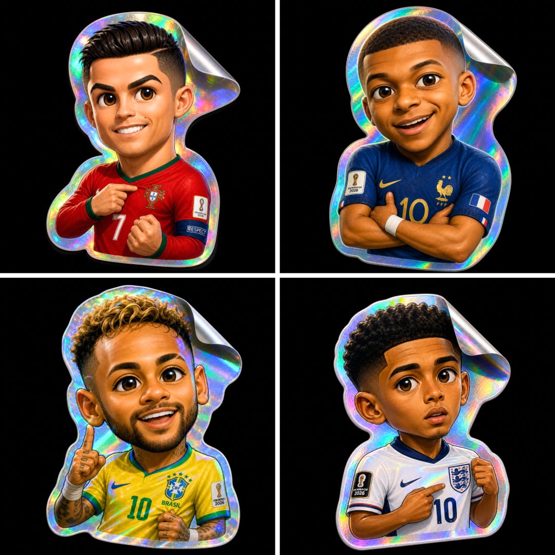 Create an ultra-realistic 3D holographic sticker in 4K resolution of [PLAYER]… — GPT Image 2 prompt by @TechieBySA