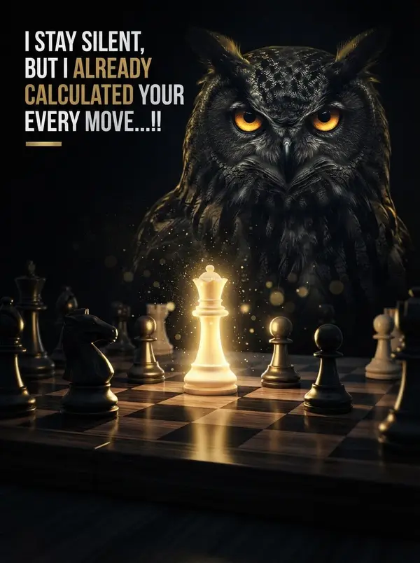 A dark, cinematic digital illustration featuring a large, realistic owl… — Nano Banana 2 prompt by @rovvmut_