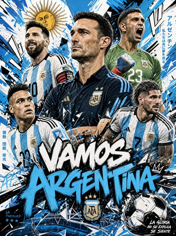 A dynamic and stylish poster for the football team [TEAM NAME], in bold [TEAM… — GPT Image 2 prompt by @Arminn_Ai