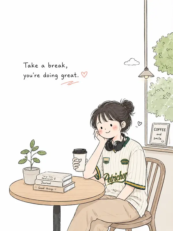 Create a simple and cute Korean doodled editorial illustration based on… — GPT Image 2 prompt by @Sairah_0