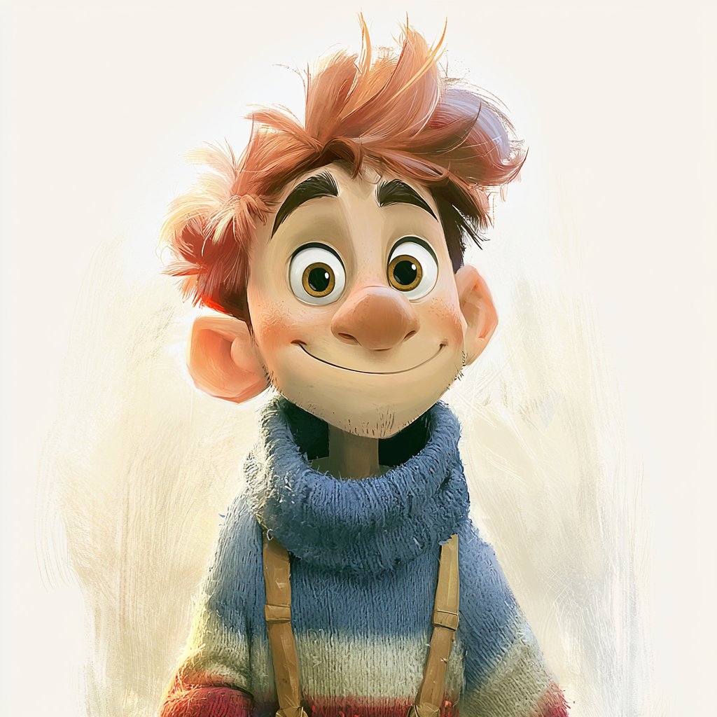 This Midjourney style creates warm, painterly storybook characters with… — Midjourney prompt by @Artedeingenio