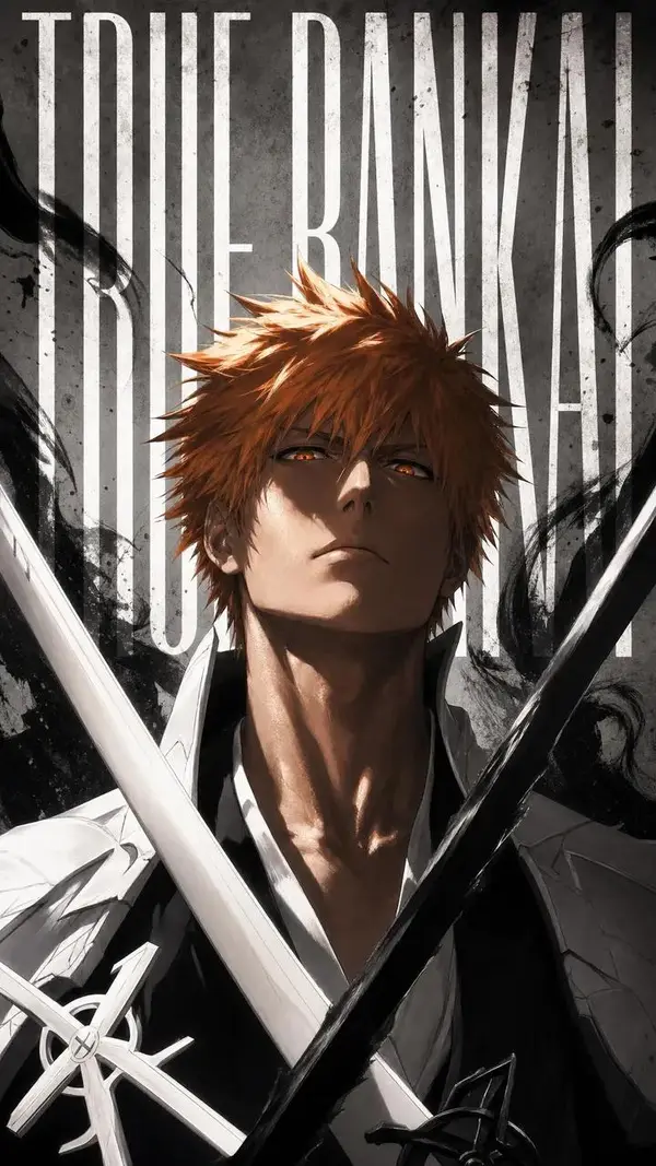 Ultra-detailed dark anime portrait of an orange-haired swordsman inspired by a… — GPT Image 2 prompt by @SimplyAnnisa