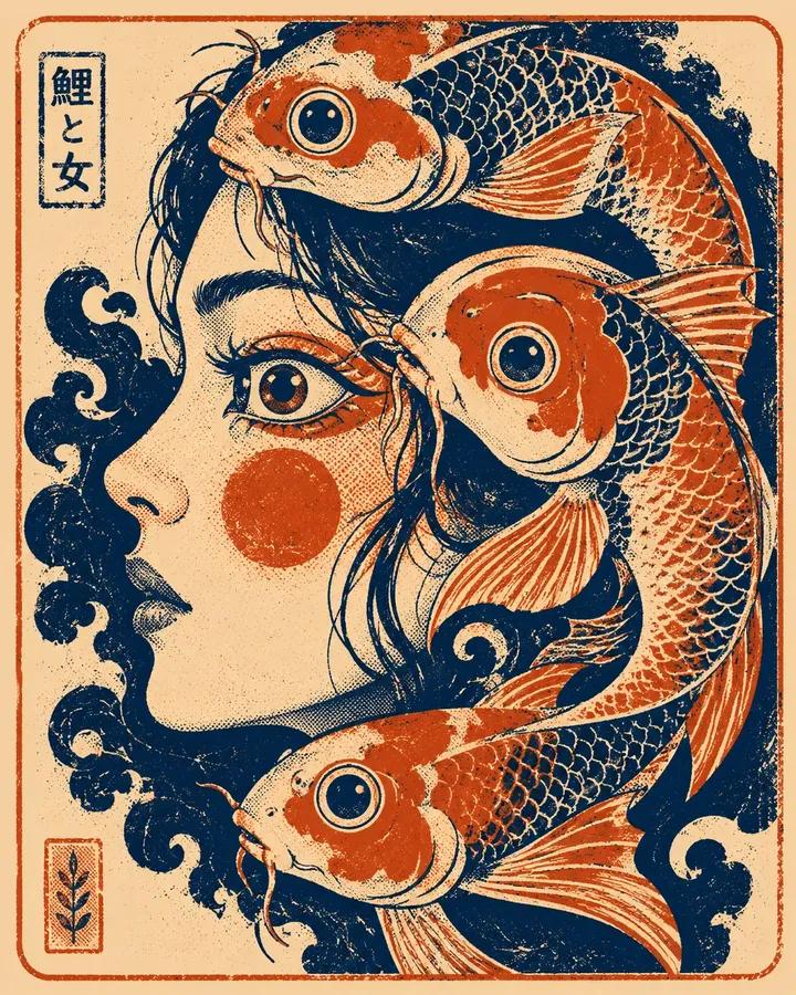 Bold graphic screen-print illustration of [HUMAN] face in profile, tightly… — GPT Image 2 prompt by @SimplyAnnisa