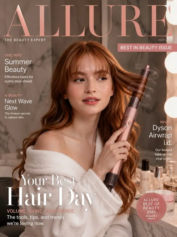 Ultra-realistic prestige beauty magazine cover featuring a glamorous Korean… — GPT Image 2 prompt by @ZephyraLeigh
