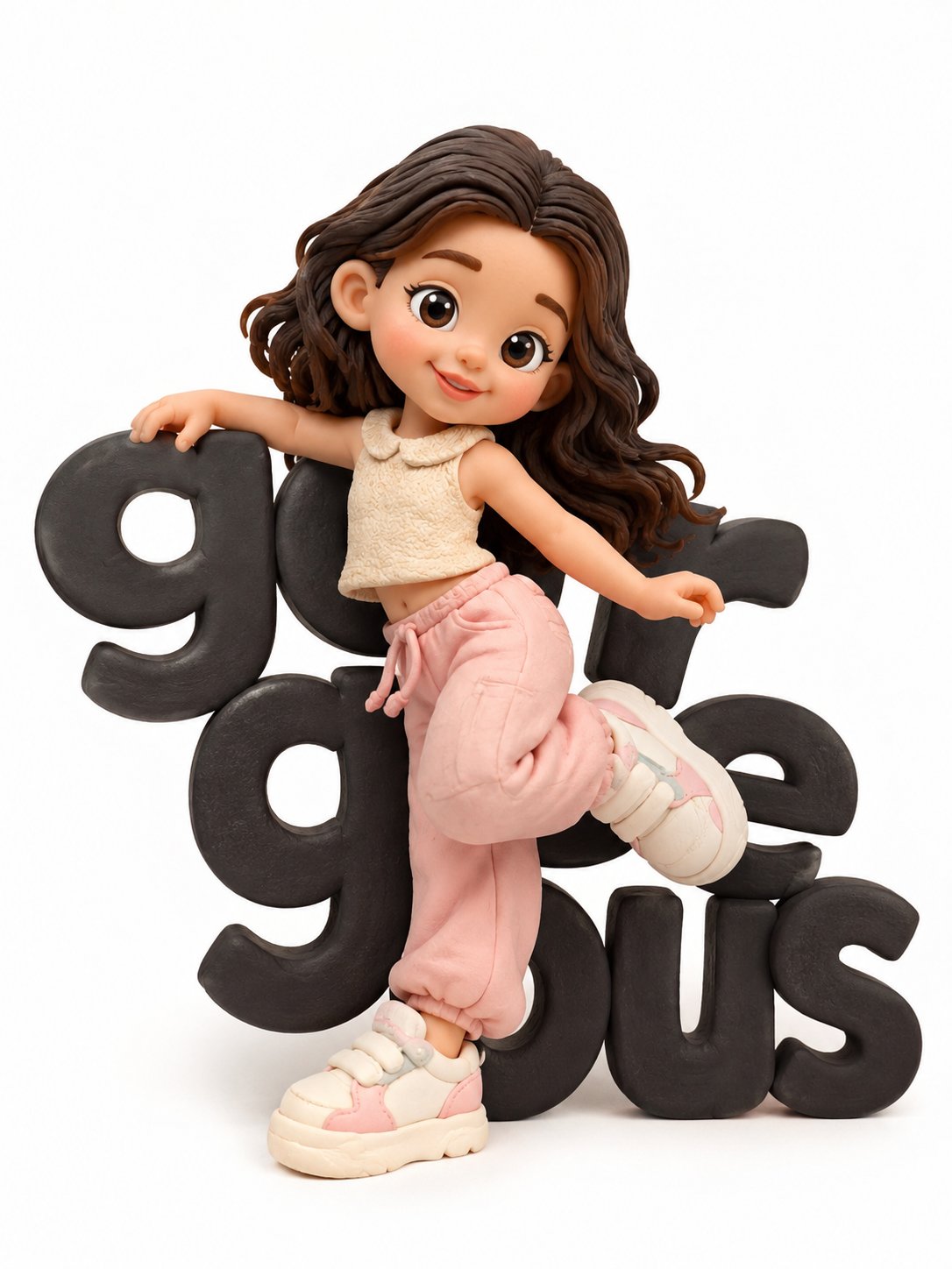A cute character made by hand from clay, made in the style of 3D animation. The… — AI-generated image by @RizwanAly07 using GPT Image 2