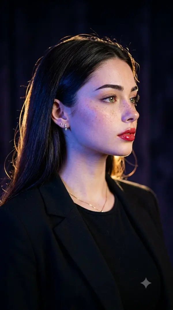 Ultra-realistic cinematic studio portrait, same face ID and natural features,… — Nano Banana Pro prompt by @TaliaAariz