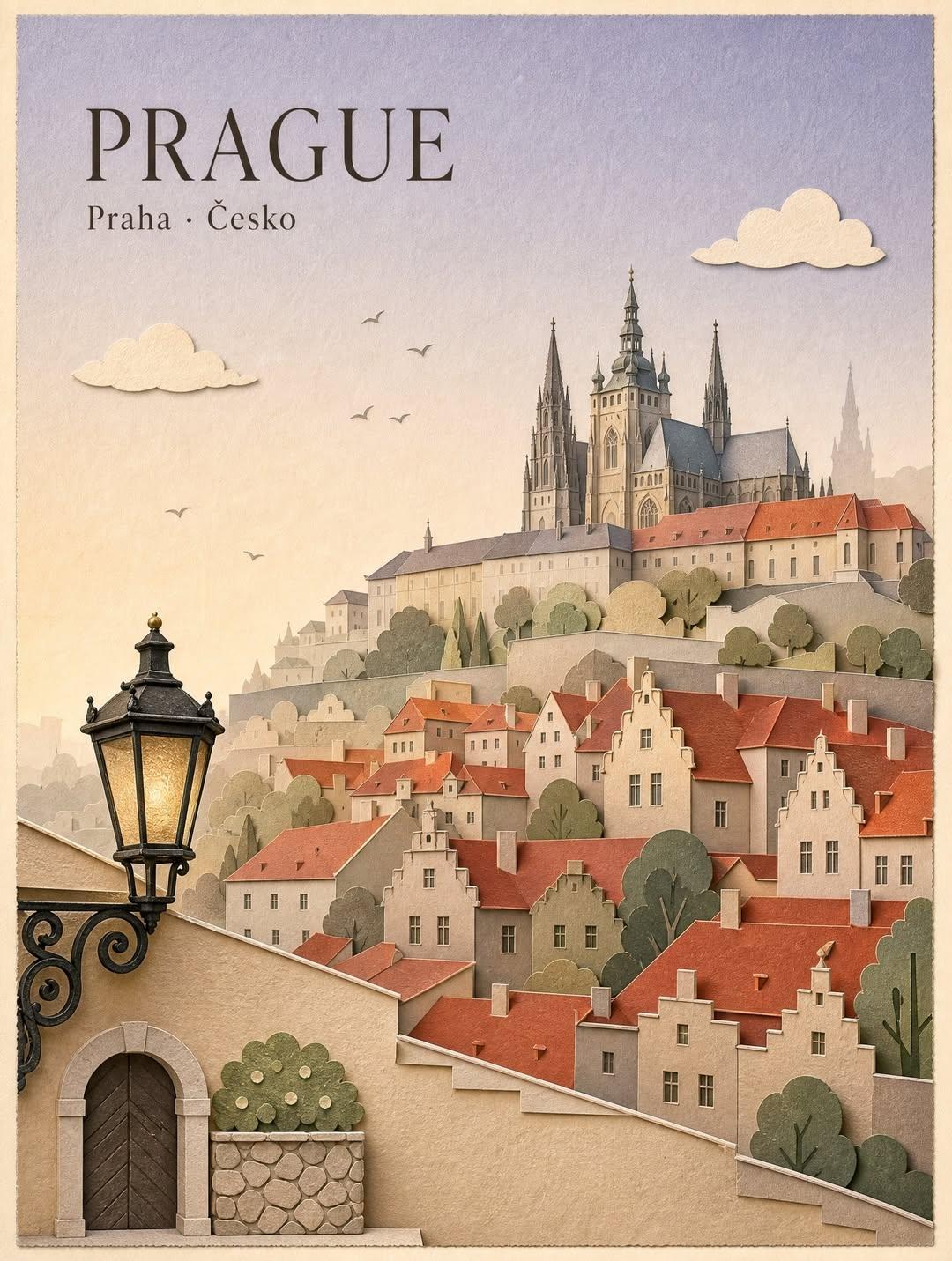 Create a premium vintage travel poster in an elegant handcrafted layered… — GPT Image 2 prompt by @Taaruk_