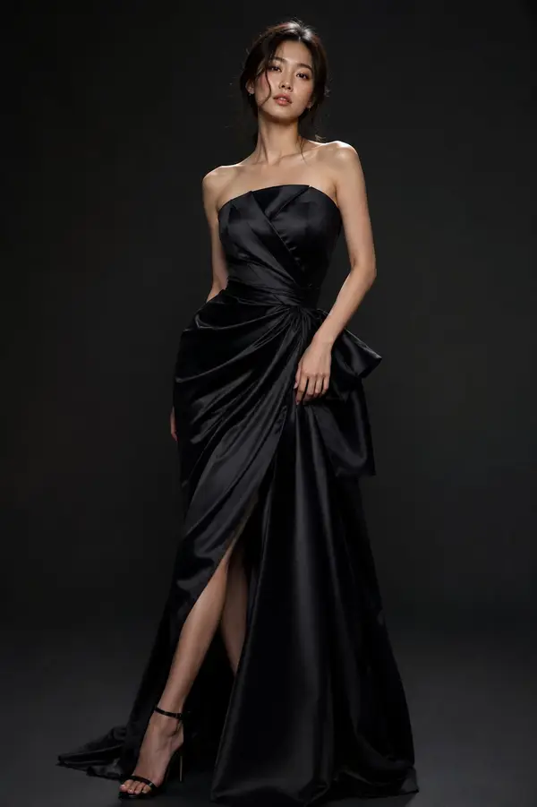 A stunning young Korean woman in a high-end fashion studio photoshoot, standing… — GPT Image 2 prompt by @john_my07