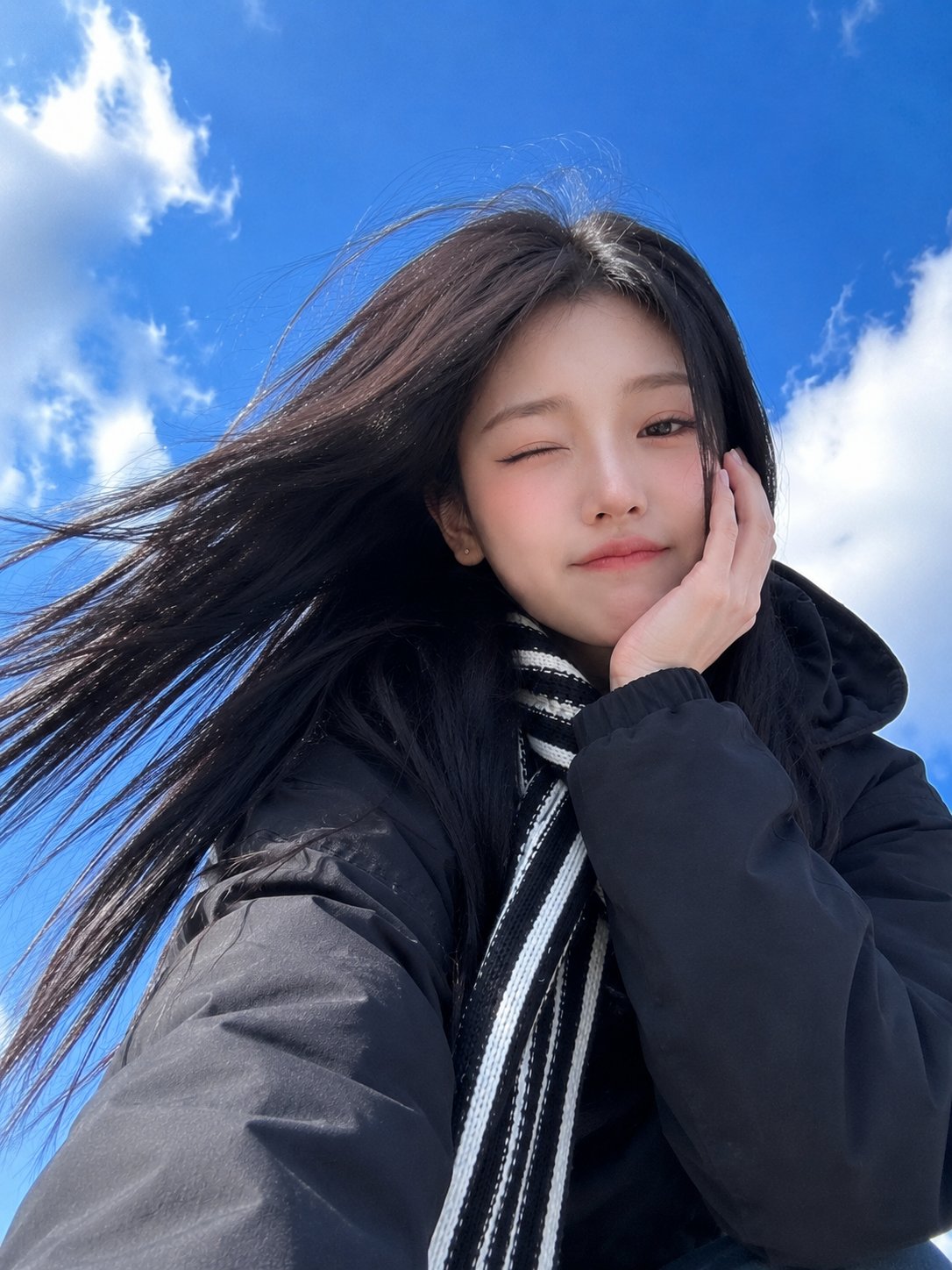 Ultra-realistic smartphone selfie of a beautiful young East Asian woman taken… — GPT Image 2 prompt by @saniaspeaks_