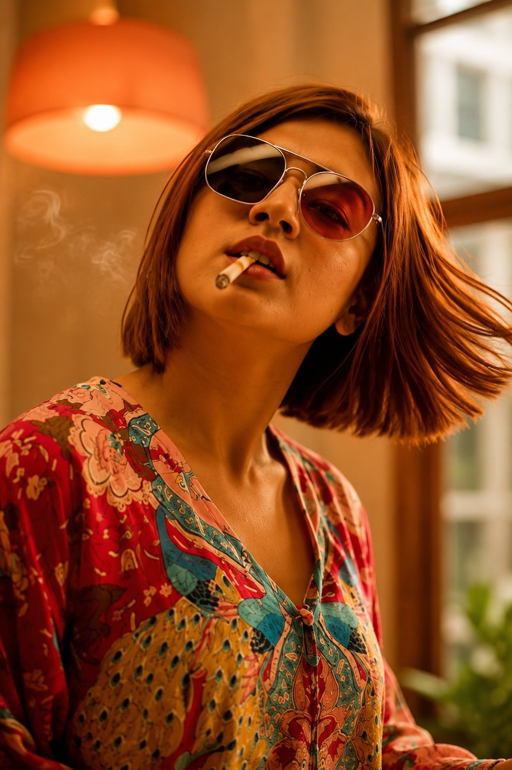 Creative fashion editorial concept, young woman wearing matching… — GPT Image 2 prompt by @meng_dagg695