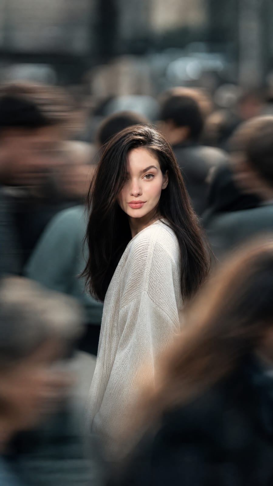 A cinematic still from an urban romance drama. In the center of the frame, the… — GPT Image 2 prompt by @SimplyAnnisa