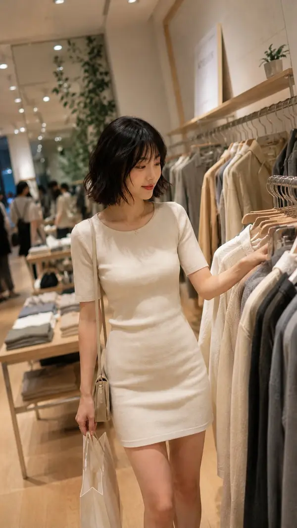 Ultra-realistic candid smartphone photo inside a stylish boutique fashion store… — GPT Image 2 prompt by @Mind_Boticni