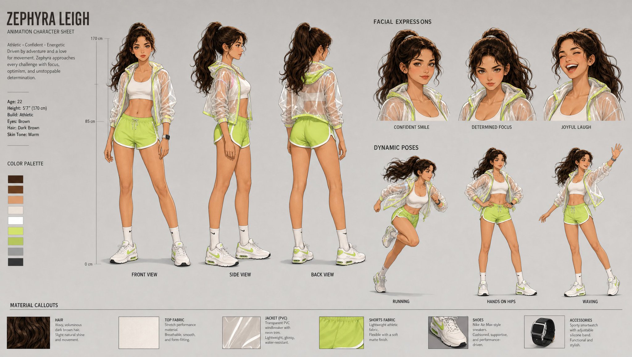 CHARACTER: [CHARACTER NAME] Create ONE professional animation character sheet.… — AI Model prompt by @ZephyraLeigh