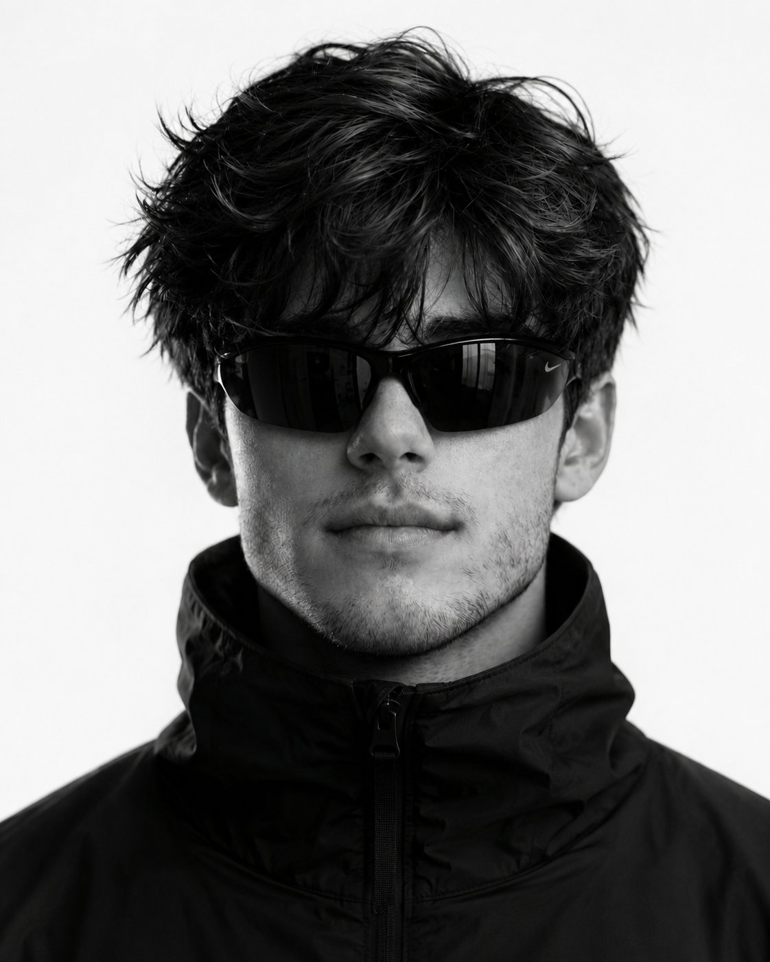 Close-up black and white fashion portraits using the uploaded photo as the… — GPT Image 2 prompt by @harboriis