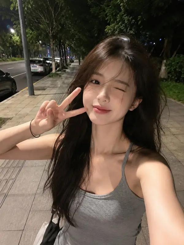 Ultra-realistic smartphone selfie taken with a mobile phone at night, looks… — GPT Image 2 prompt by @saniaspeaks_