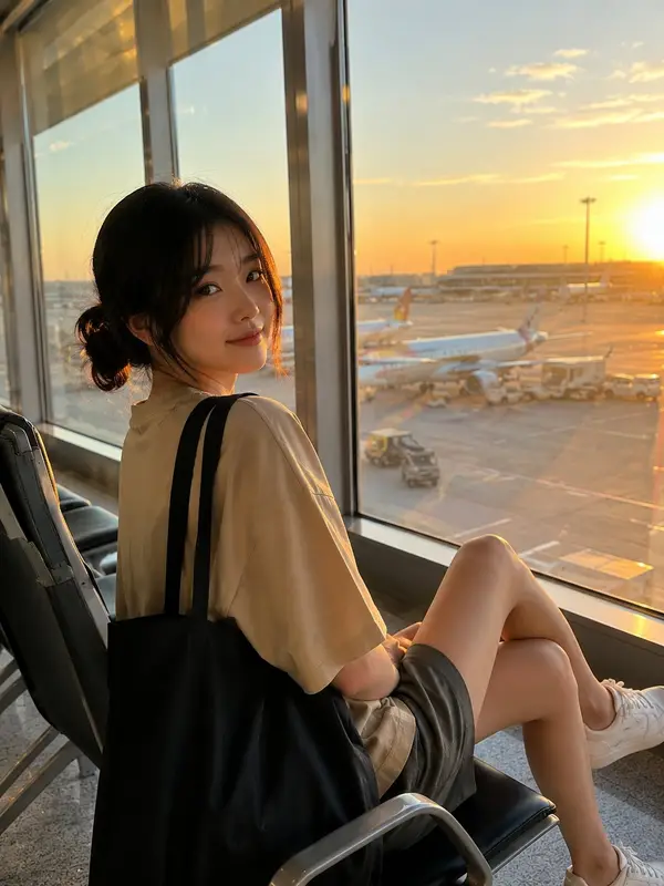 A stunning candid lifestyle photograph of a beautiful Korean woman standing… — GPT Image 2 prompt by @Mind_Boticni