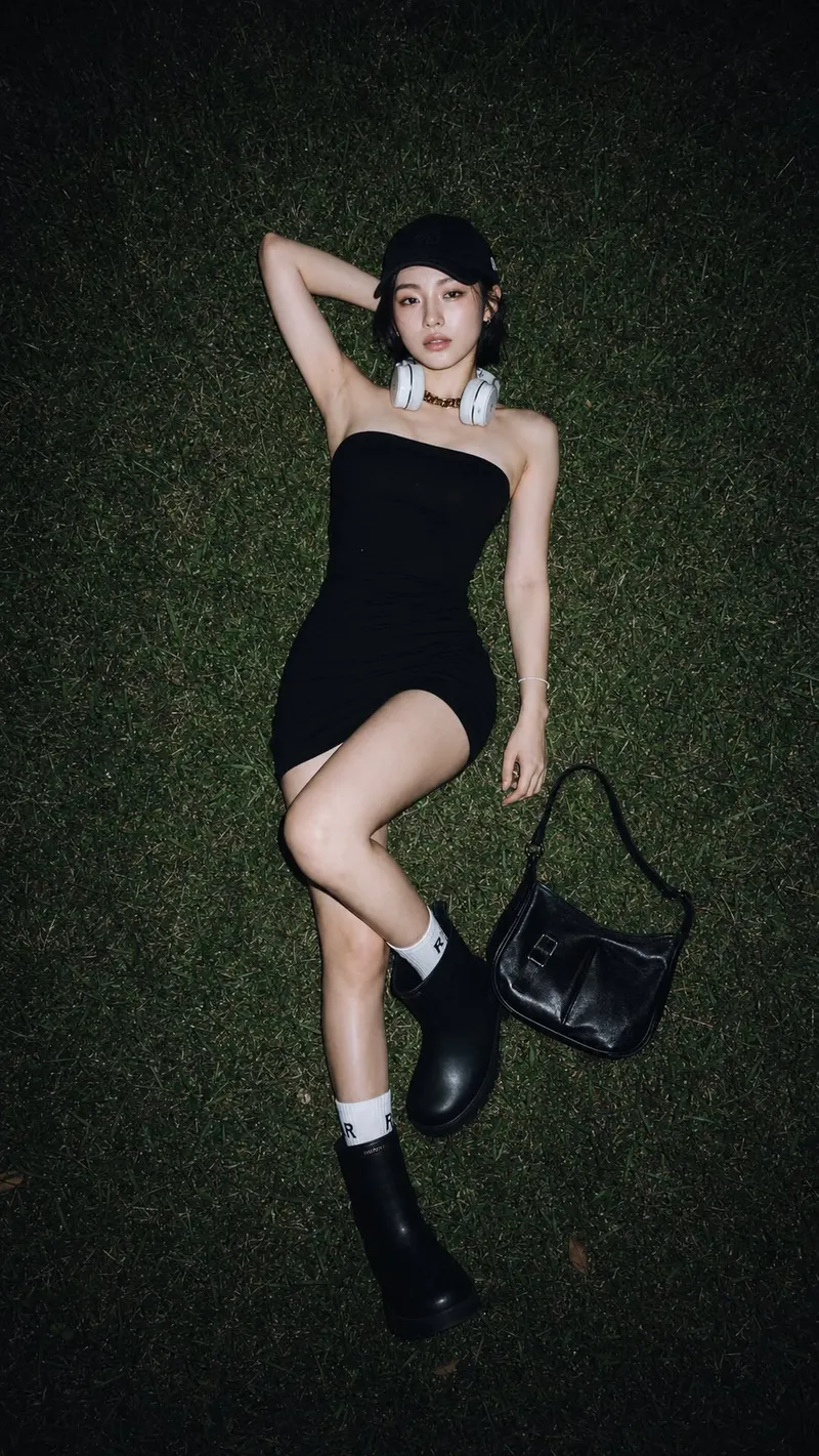 9:16 vertical fashion editorial photography, photorealistic, top-down overhead… — AI Model prompt by @BubbleBrain