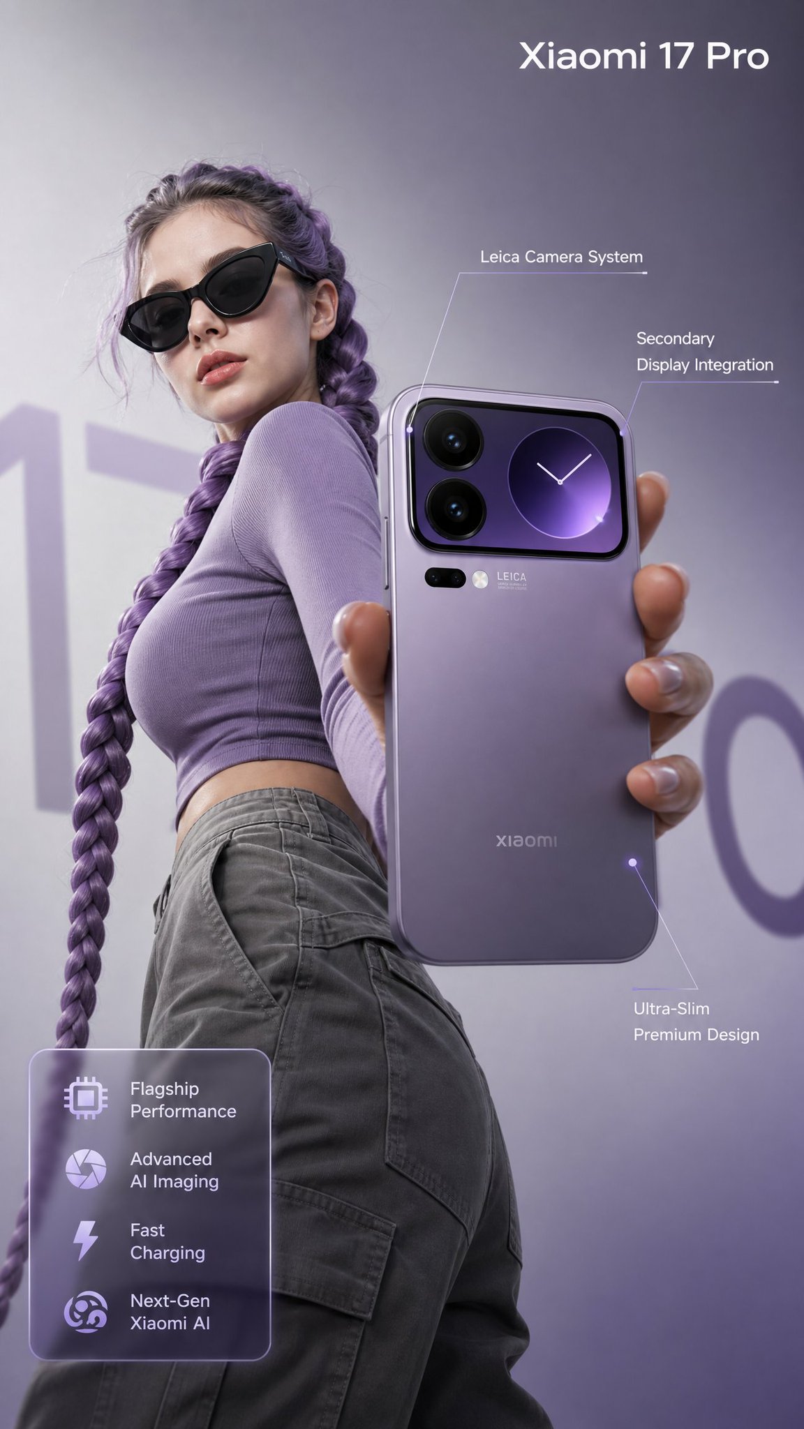 Ultra-realistic premium smartphone advertisement, featuring a confident young… — GPT Image 2 prompt by @SimplyAnnisa