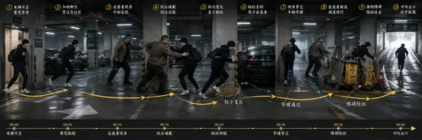 参考图仅用于场景调度、人物关系和动作节奏参考。最终视频中不要出现任何文字、箭头、圈线、时间线或手绘标记，画面必须是干净的电影镜头。 生成一段 15… — Seedance prompt by @MrLarus