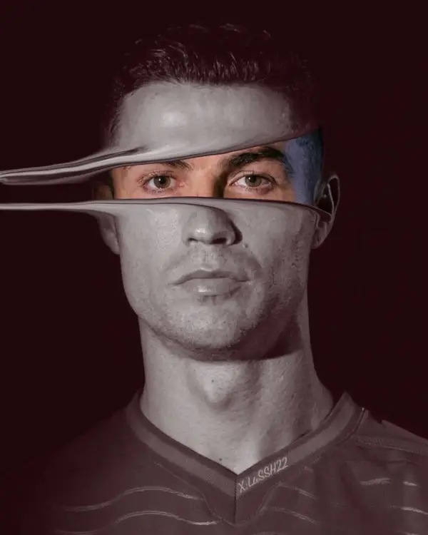 Ultra-minimalist surreal football portrait of a professional player against a… — GPT Image 2 prompt by @Taaruk_