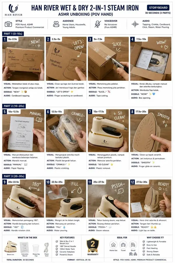 Create a premium commercial storyboard presentation for a product advertisement. — GPT Image 2 prompt by @Ciri_ai