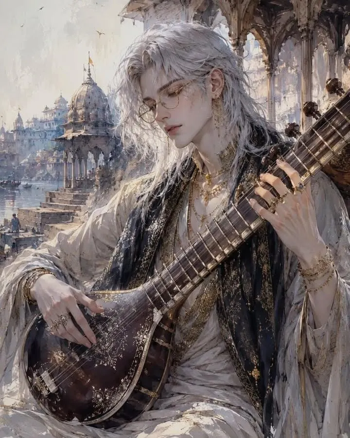A breathtaking ethereal fantasy portrait of an androgynous young wandering… — GPT Image 2 prompt by @SimplyAnnisa