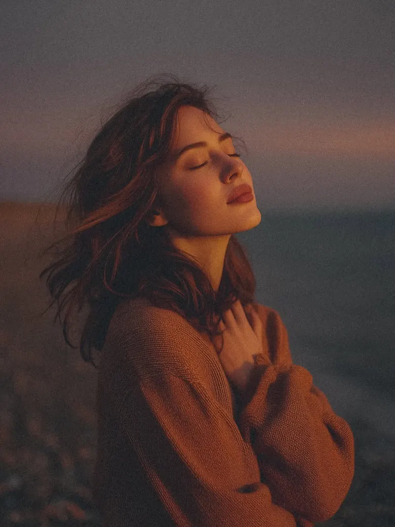 A cinematic, ultra-photorealistic portrait of a beautiful young woman standing… — GPT Image 2 prompt by @Sairah_0