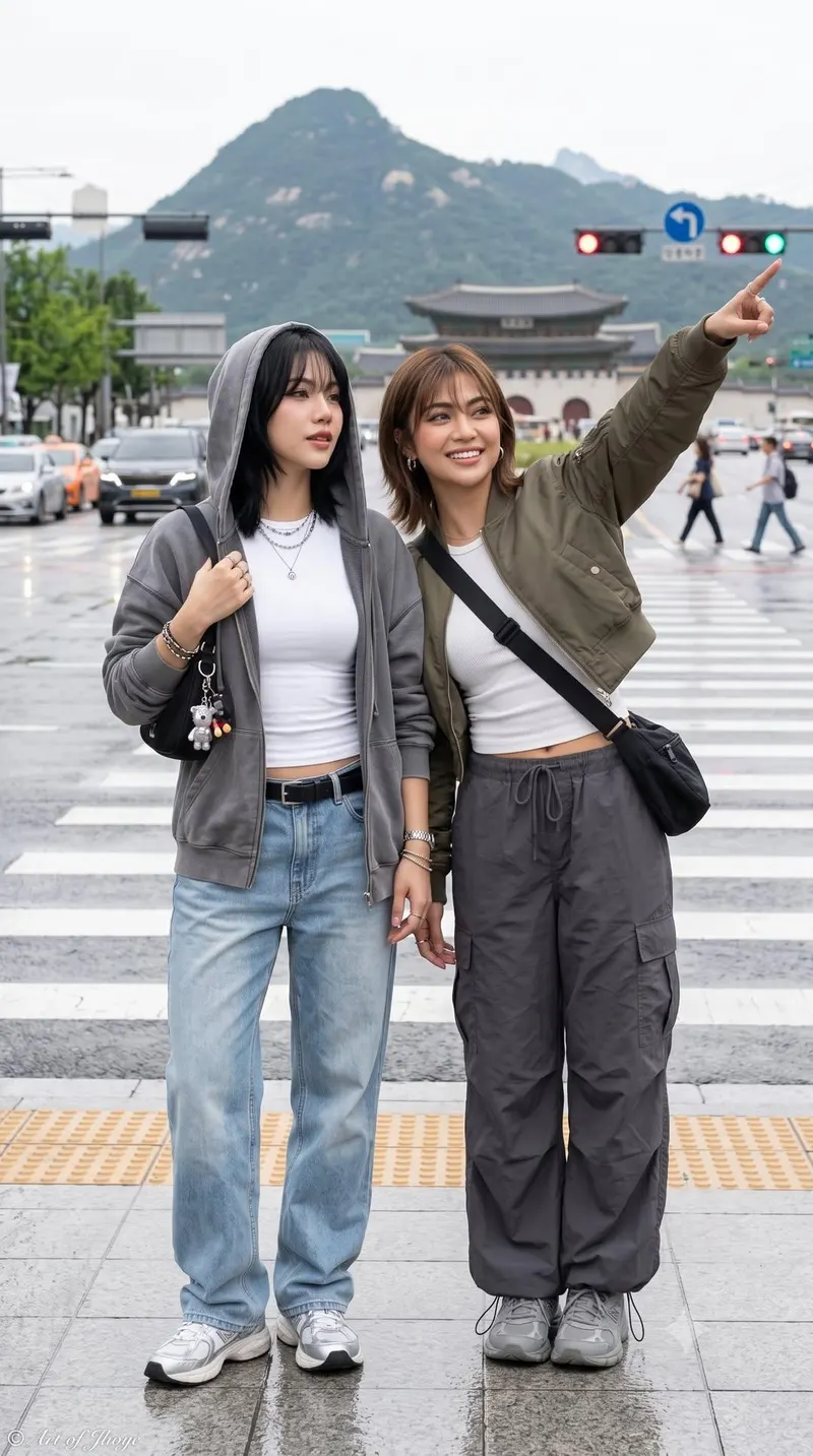 Ultra-realistic lifestyle photography featuring two stylish young women… — GPT Image 2 prompt by @ChillaiKalan__