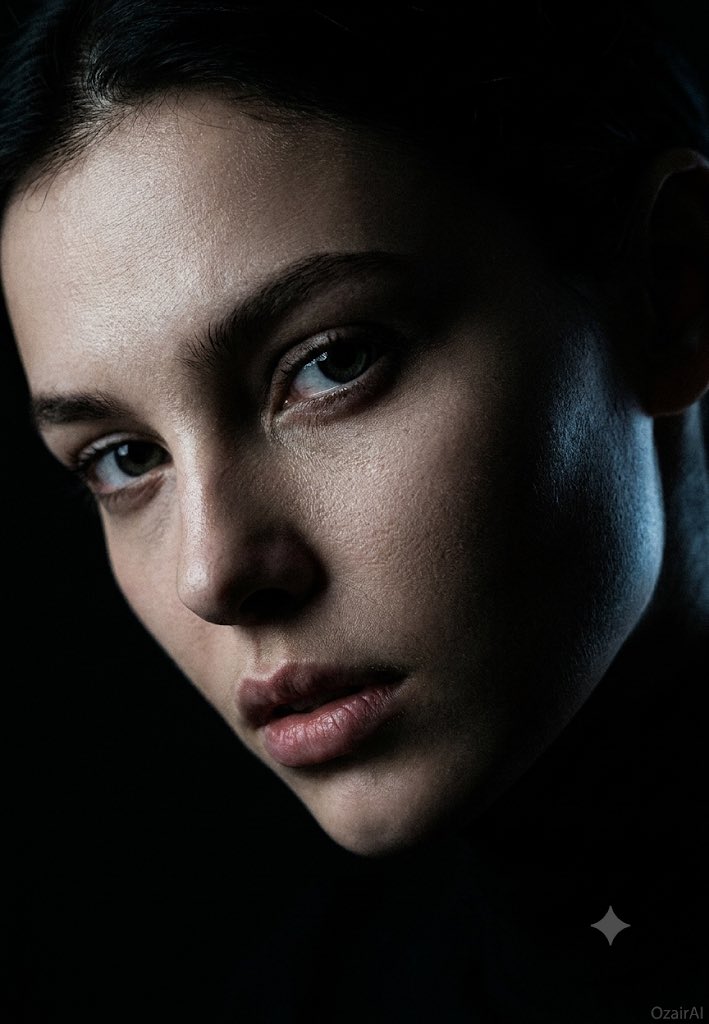 Use the exact same face from the reference image and generate a dark cinematic… — AI-generated image by @Ozayrr_irl using Nano Banana Pro
