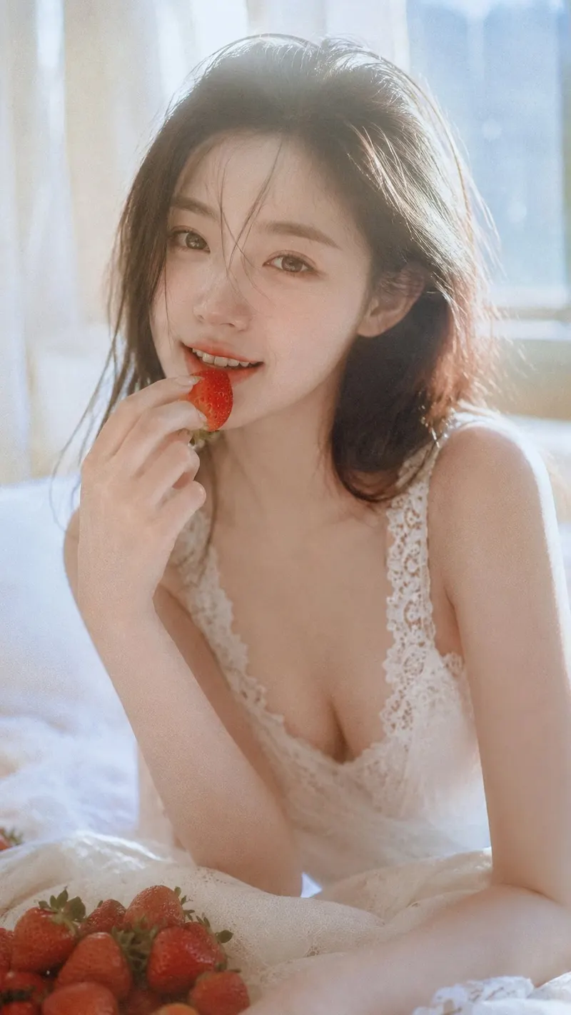 Vertical 9:16, photorealistic intimate morning portrait, dreamy Japanese… — AI Model prompt by @BubbleBrain