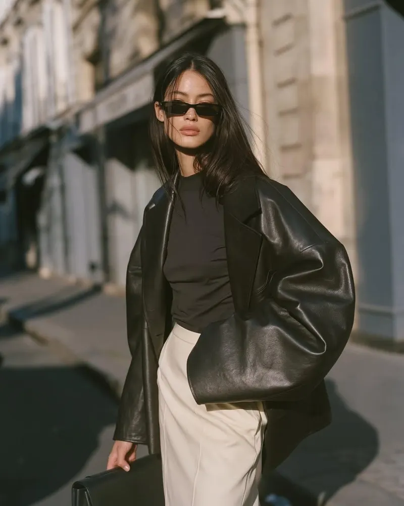 Photorealistic full body high fashion street editorial of a striking young… — Midjourney prompt by @Goodmanprotocol