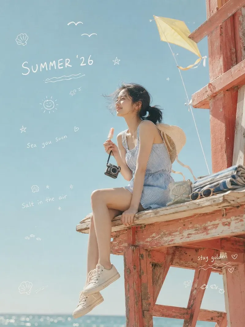 An ultra-realistic cinematic dreamy lifestyle photo celebrating SUMMER '26,… — GPT Image 2 prompt by @Goodmanprotocol