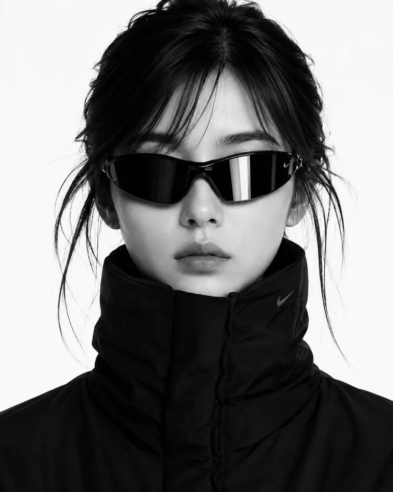 Create a close-up black-and-white high-fashion editorial portrait using the… — GPT Image 2 prompt by @MissDelulu9