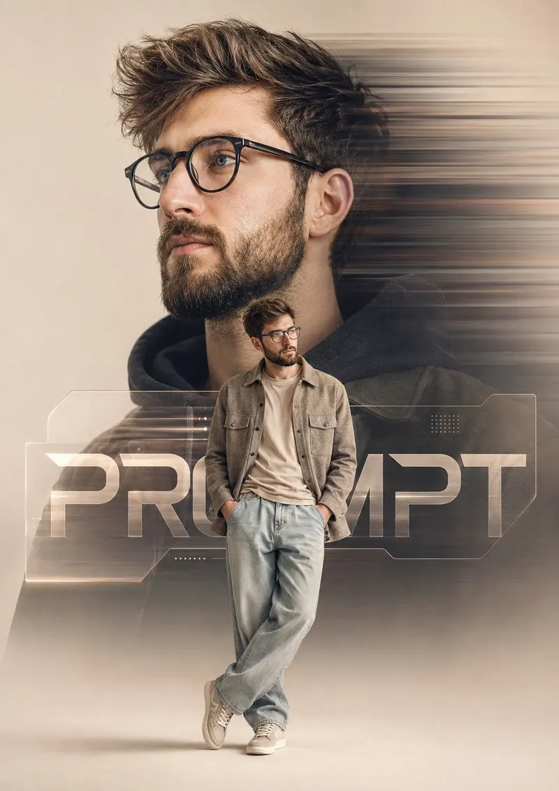 Create a premium cinematic poster-style portrait of the uploaded person in a… — GPT Image 2 prompt by @Sheldon056