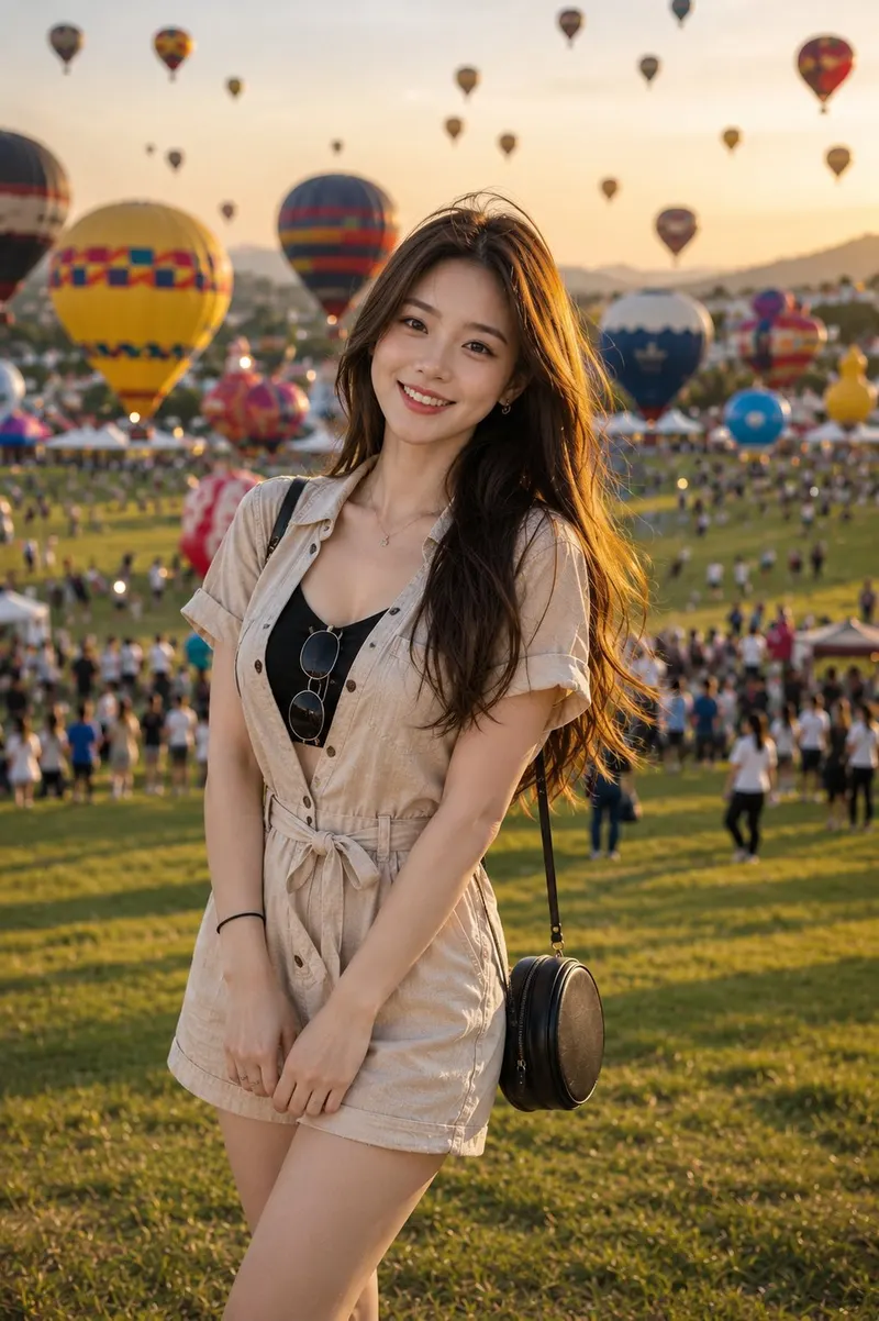 An ultra-realistic travel portrait of a charming young East Asian woman… — GPT Image 2 prompt by @john_my07