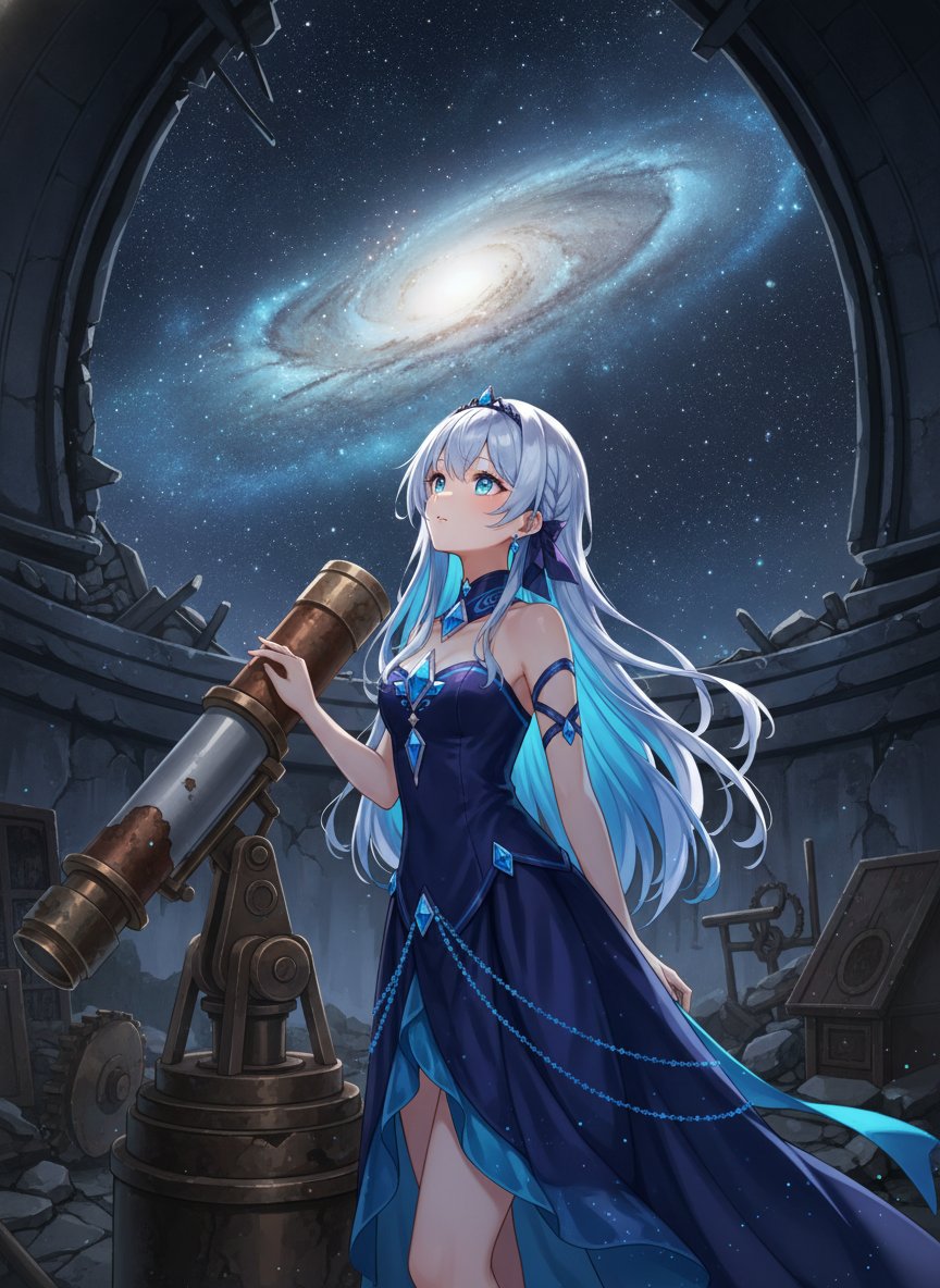 今日も一日、お疲れさまでした🌌 街を火照らせていた陽光も完全に引き、夜の帳が降りるごとに風がひやりと涼しさを増していきます。遠くで見上げる星々が、今日という土… — AI-generated image by @Aira_AIdol using Nano Banana
